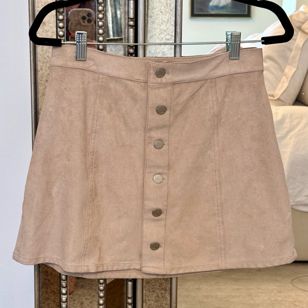 Express suede skirt